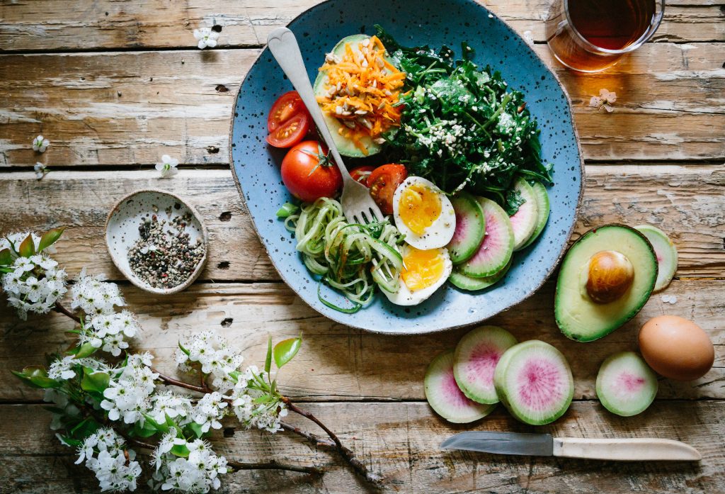 Healthy egg breakfast